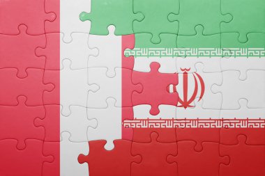 peru ve iran ulusal bayrak ile bulmaca