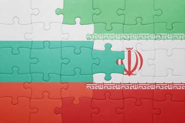 iran ve Bulgaristan Ulusal bayrak ile bulmaca