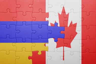 Türkiye ve Ermenistan Ulusal bayrak ile bulmaca