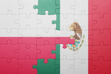 Polonya ve Meksika ulusal bayrak ile bulmaca