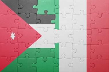 bayrağı İtalya ve Ürdün ile bulmaca