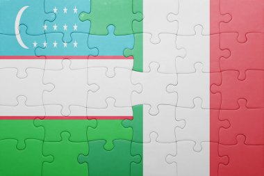 bayrağı İtalya ve Özbekistan ile bulmaca