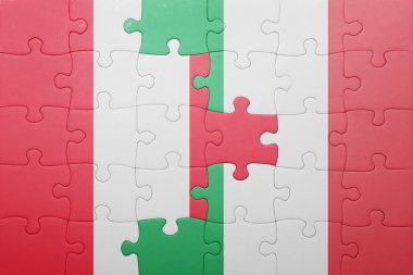 bayrağı İtalya ve peru ile bulmaca