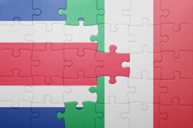 bayrağı İtalya ve Kosta Rika ile bulmaca