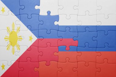 Türkiye ve Rusya'nın ulusal bayrak ile bulmaca