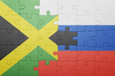 Türkiye ve Rusya'nın ulusal bayrak ile bulmaca