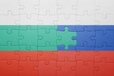 Bulgaristan ve Rusya'nın ulusal bayrak ile bulmaca
