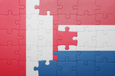 Hollanda ve peru ulusal bayrak ile bulmaca