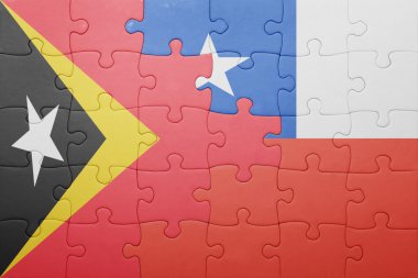 Şili ve Doğu timor bayrağı ile bulmaca