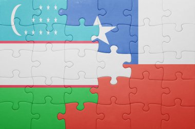 Şili ve Özbekistan bayrağı ile bulmaca
