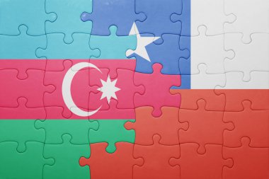 Şili ve Azerbaycan ulusal bayrak ile bulmaca