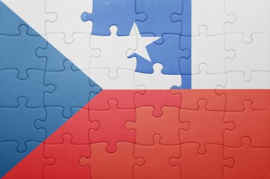 Şili ve Çek Cumhuriyeti ulusal bayrak ile bulmaca