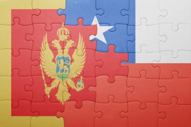 Şili ve Karadağ bayrağı ile bulmaca