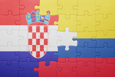 bayrağı Kolombiya ve Hırvatistan ile bulmaca