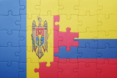 Kolombiya ve moldova ulusal bayrak ile bulmaca