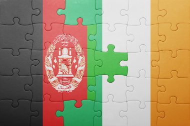 İrlanda ve Afganistan Ulusal bayrak ile bulmaca