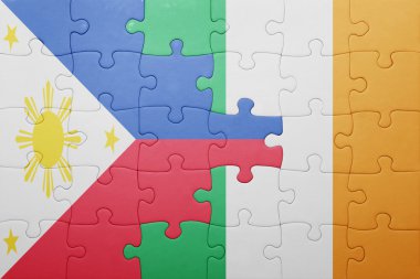 İrlanda ve Türkiye ulusal bayrak ile bulmaca