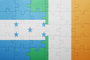 İrlanda ve honduras ulusal bayrak ile bulmaca