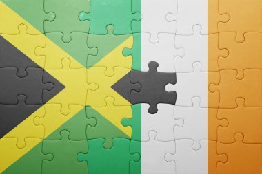 İrlanda ve Türkiye ulusal bayrak ile bulmaca