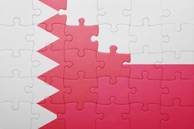 Bahreyn ve Polonya ulusal bayrak ile bulmaca