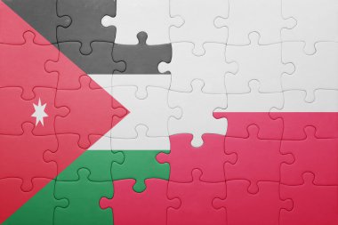 jordan ve Polonya ulusal bayrak ile bulmaca