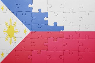 Türkiye ve Polonya ulusal bayrak ile bulmaca