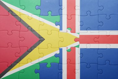 bayrağı guyana ve İzlanda ile bulmaca