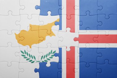 Kıbrıs ve İzlanda ulusal bayrak ile bulmaca