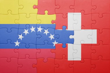 İsviçre ve venezuela ulusal bayrak ile bulmaca