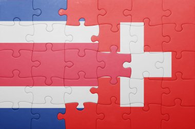 bayrağı İsviçre ve Kosta Rika ile bulmaca