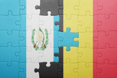 guatemala ve Belçika Ulusal bayrak ile bulmaca