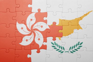 Kıbrıs ve hong kong bayrağı ile bulmaca