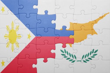 Kıbrıs ve Türkiye ulusal bayrak ile bulmaca