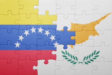 Kıbrıs ve venezuela ulusal bayrak ile bulmaca