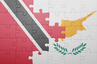 trinidad ve tobago ve Kıbrıs ulusal bayrak ile bulmaca