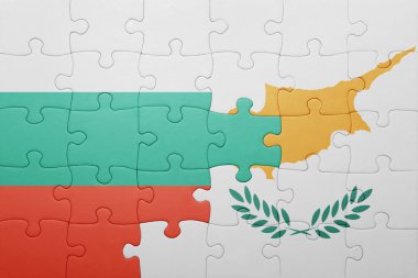 Kıbrıs ve Bulgaristan Ulusal bayrak ile bulmaca