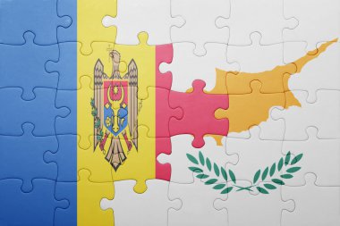Kıbrıs ve moldova ulusal bayrak ile bulmaca