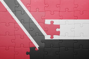 trinidad ve tobago ve yemen ulusal bayrak ile bulmaca