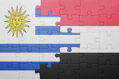 uruguay ve yemen ulusal bayrak ile bulmaca