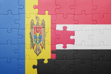 moldova ve yemen ulusal bayrak ile bulmaca