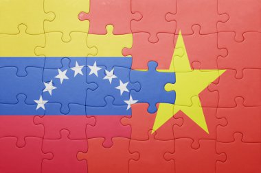 venezuela ve vietnam ulusal bayrak ile bulmaca