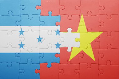 honduras ve vietnam ulusal bayrak ile bulmaca