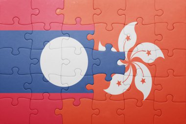 laos ve hong kong bayrağı ile bulmaca 