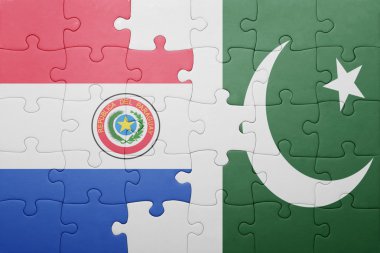 pakistan ve paraguay ulusal bayrak ile bulmaca