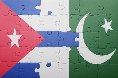 pakistan ve Küba ulusal bayrak ile bulmaca