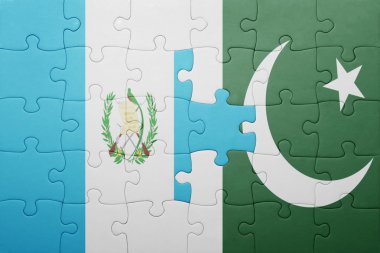 pakistan ve guatemala ulusal bayrak ile bulmaca