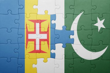 pakistan ve madeira ulusal bayrak ile bulmaca
