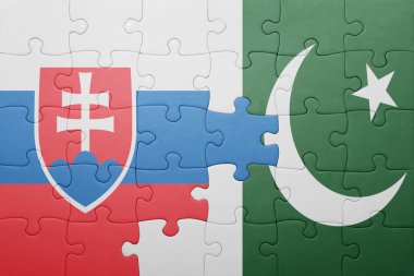 pakistan ve Slovakya ulusal bayrak ile bulmaca