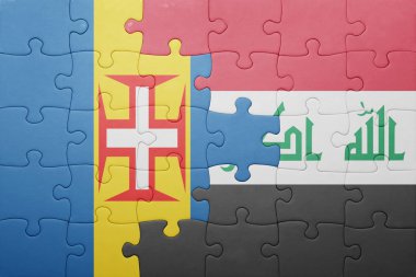 madeira ve Irak Ulusal bayrak ile bulmaca
