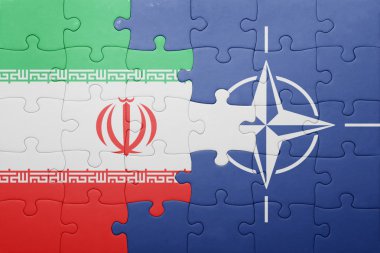 iran ve nato ulusal bayrak ile bulmaca